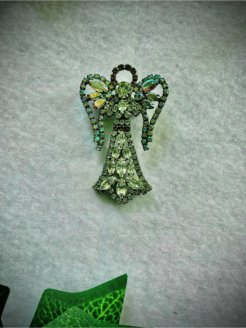 Stunning Vintage Christmas Angel Brooch
